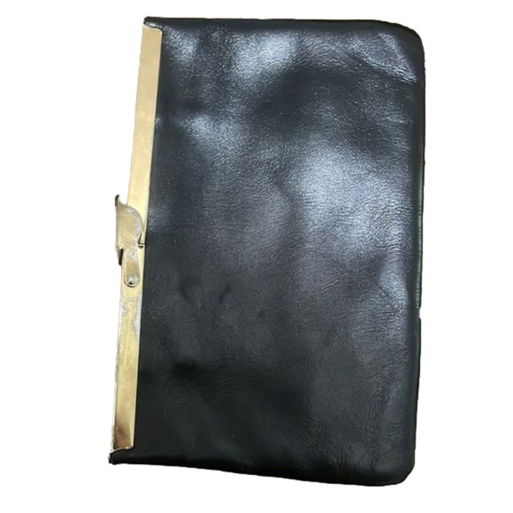 ETRA Vintage Leather Clutch/ Chain Purse - Picture 2 of 7